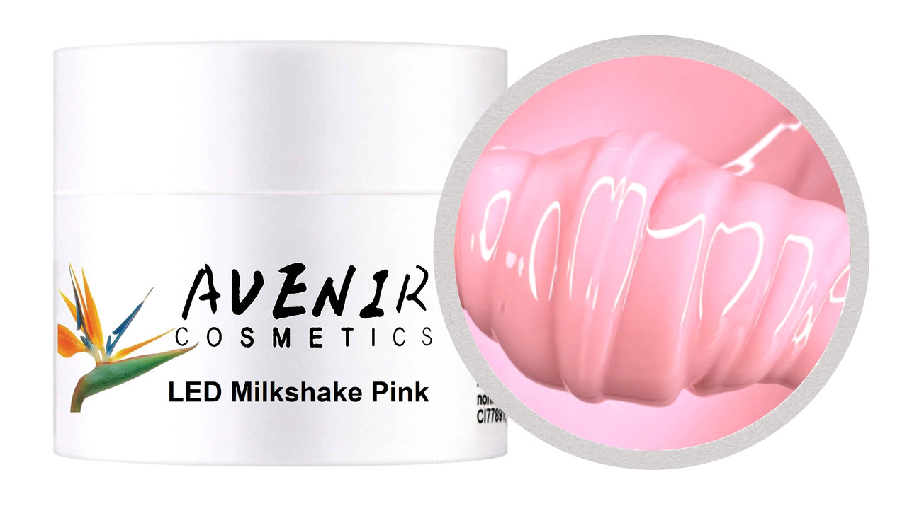 Гель для нарощування LED Milkshake Pink Рожевий 30 мл