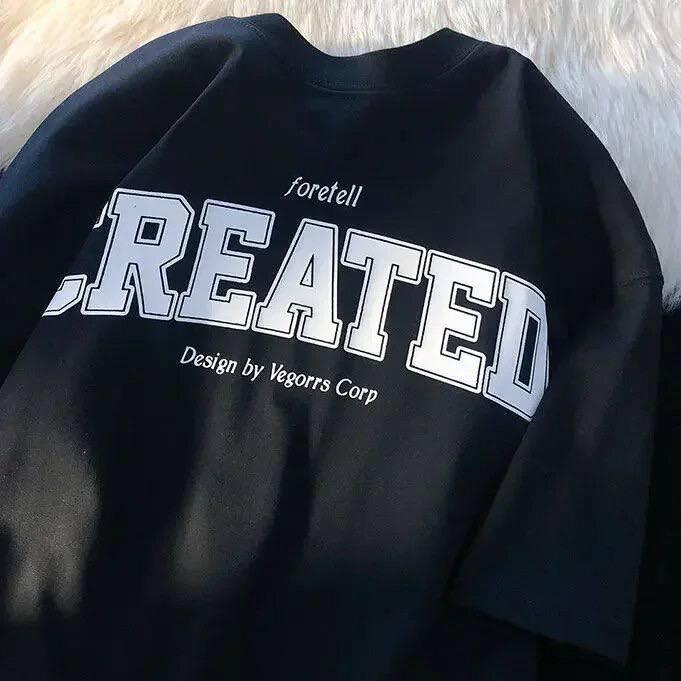 Жіночий оверсайз Футболка LOYS CREATED Чорний, фото 1