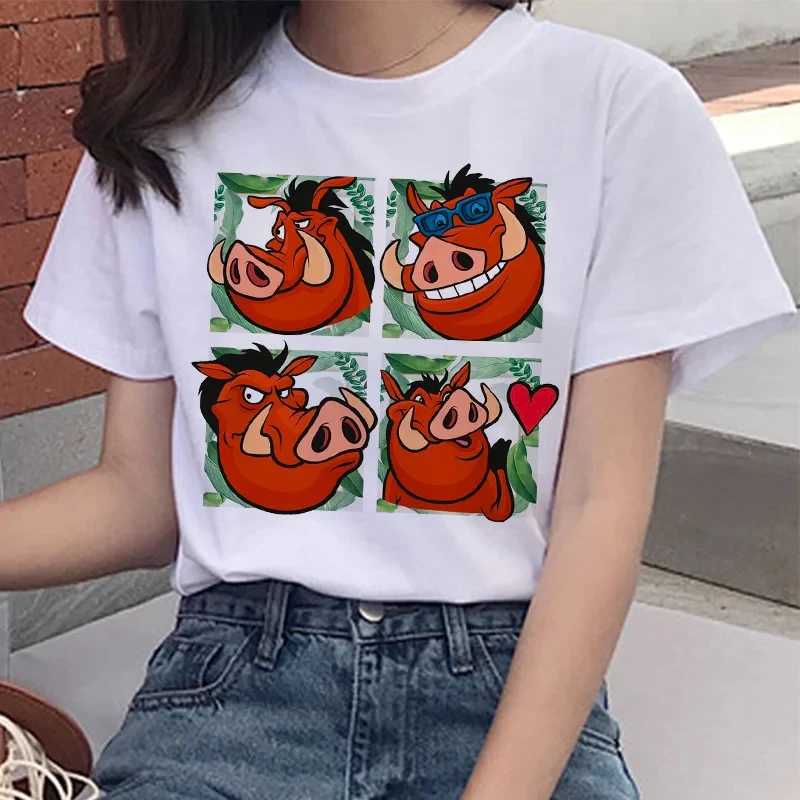 Жіноча стильна Футболка LOYS з принтом Тімон і Пумба / Король Лев Пумба, фото 1