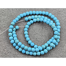 Намистини Говліт 4мм (під бірюзу) блакитний, довжина 36-37см