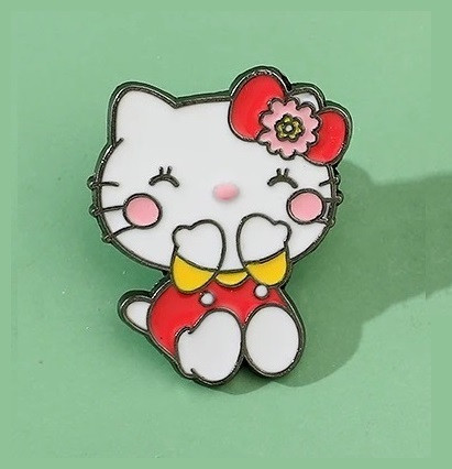 Міні броші піни Hello Kitty (3*2.5 см). піни, значки, піни, фото 1