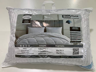 Подушка Біла Лінія лебединий пух штучний 50х70см Лелека Текстиль