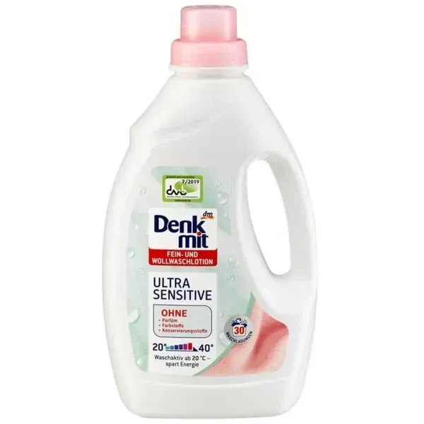 Гель для прання дитячої білизни DenkMit Ultra Sensitive 1,5 л 30 прань