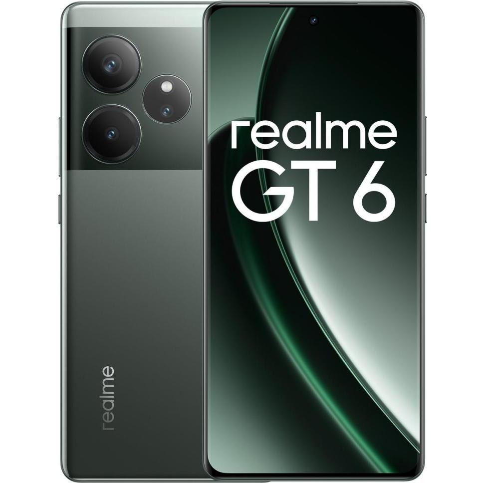 Realme GT 6 5G 16/512Gb Razor Green Global Version  Snapdragon 8s Gen 3 5500 мАг, фото 1
