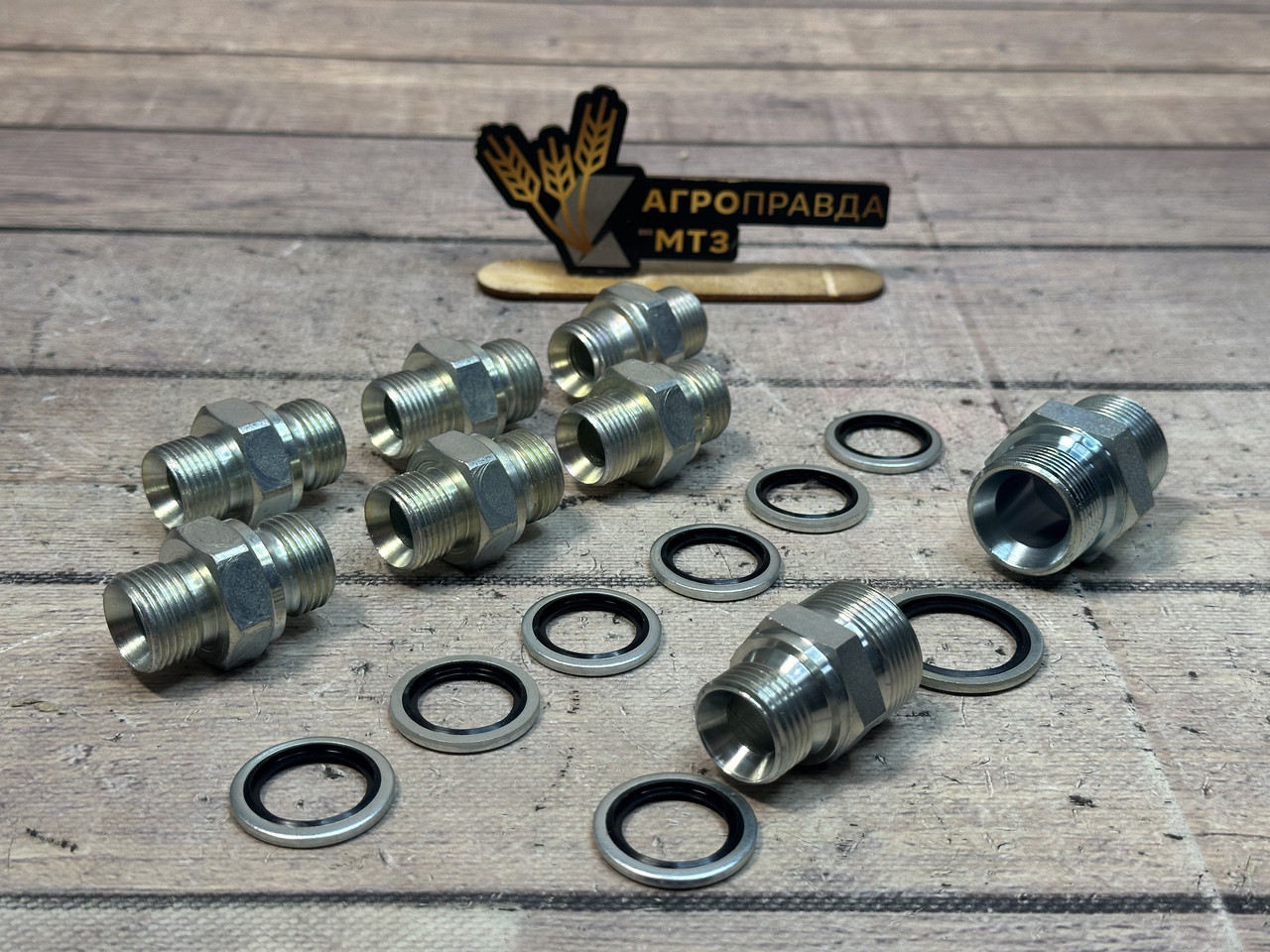 Комплект штуцерів гідророзподільника Badestnost 3P80, фото 1