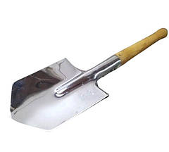 Саперна лопата з неіржавкої сталі 2 мм — МПЛ-50 військова мала піхотна лопата, фото 4