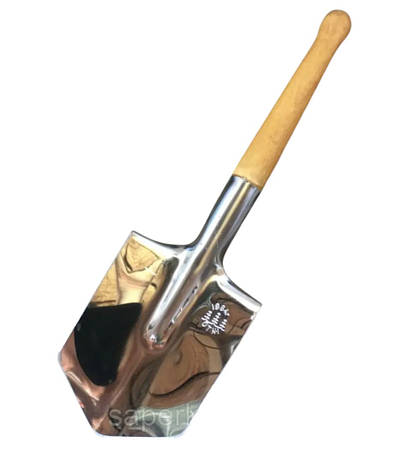 Саперна лопата з неіржавкої сталі 2 мм — МПЛ-50 військова мала піхотна лопата, фото 1