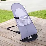 Дитячий шезлонг гойдалка до 15 кг Крісло-гойдалка від 6 до 12 місяців колисковий центр дитяча гойдалка, фото 9