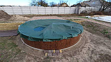 Захисне накриття для круглих каркасних і морозостійких басейнів діаметром 3,6 м, фото 3