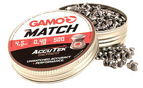 Пули Gamo Match AccuTek (0.49г, 4.5мм, 500шт)