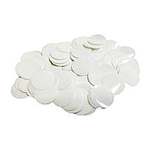 Конфеті "Кружечки" 23 мм білий