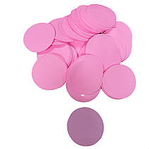 Конфеті "Кружечки" 23 мм рожевий