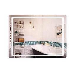 Дзеркало Qtap Mideya (DC-F614) 700х500 з LED-підсвіткою Touch, з антизапотіванням, димером, рег. яскравості