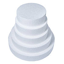 Круг з пінопласту білий