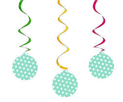 Підвіска-спіраль "Горошок м'ятний" 5 шт