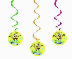 Підвіска-спіраль "Губка Боб" 5 шт