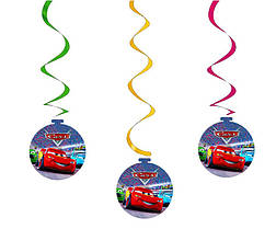 Підвіска-спіраль "Тачки" 5 шт