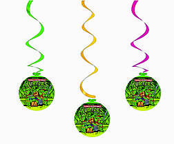 Підвіска-спіраль "Черепашки-ніндзя" 5 шт