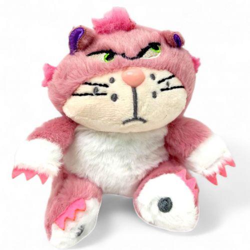 Мяка іграшка-брелок "Кіт", 12 см (РОЖЕВИЙ), фото 1