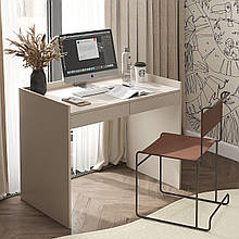 Письмовий стіл з бортиками та двома шухлядами 800×1000×600 мм Кашемір