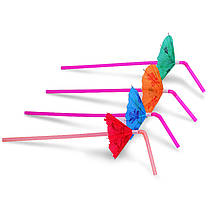 Трубочки для напоїв "Парасолька" 12 шт