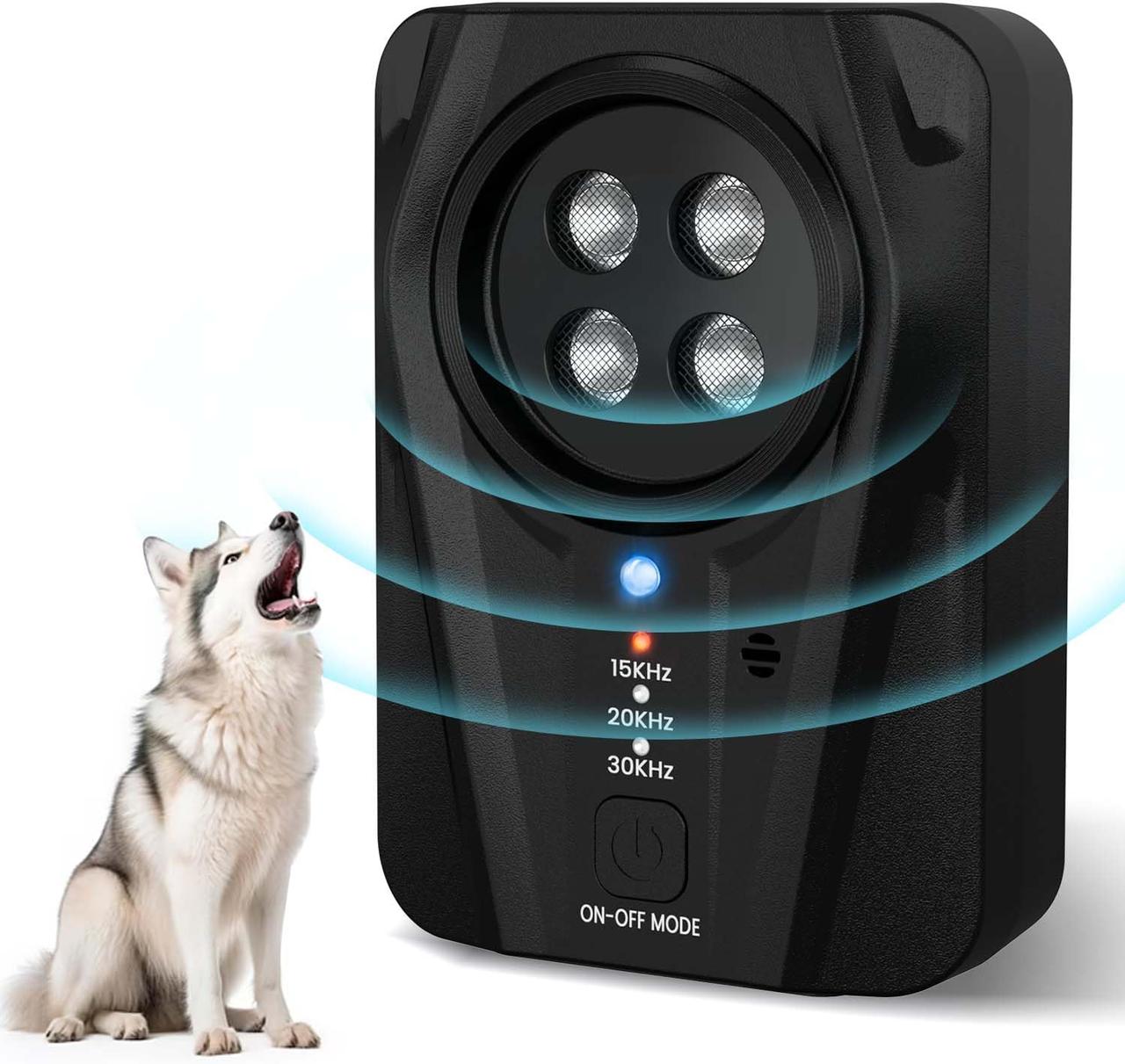 Пристрій проти гавкання, 3-рівневий пристрій відлякування собак, фото 1