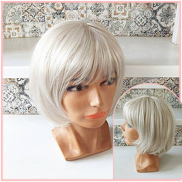 Перука подовжена каре каскад холодний блонд мікс CXD875G-MIX613/122