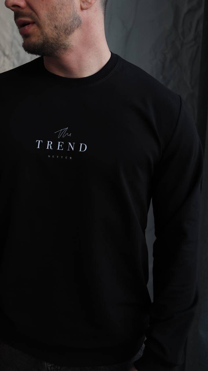 Реглан чоловічий Ice Man 7248 чорний 95% бавовна 5% еластан M(Р), фото 1