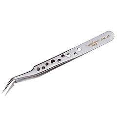 Пінцет Mechanic SAK-15 вигнутий гострий, 115 мм