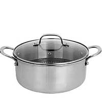 Каструля з кришкою, нержавіюча сталь, антипригарне покриття 24 см Zilan ZLN9648