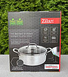 Каструля з кришкою, нержавіюча сталь, антипригарне покриття 24 см Zilan ZLN9648, фото 7