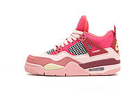 Жіночі рожеві кросівки Nike Air Jordan 4 Pink х Джордан 36