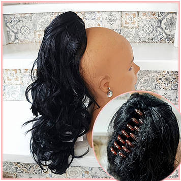 Хвіст хвилястий на крабі чорний Т601-1 ELEGANT