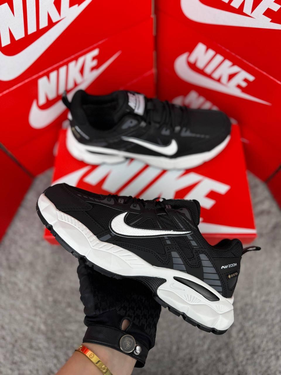 Чоловічі кросівки Nike V2K.4 Run GTX Black White, кеди Найк шкіра текстиль водонепроник. термо. Чоловіче взуття, фото 1