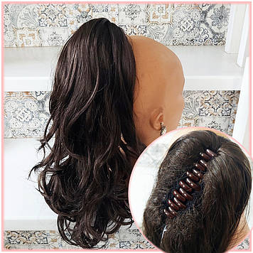 Хвіст хвилястий на крабі шоколадний Т601-6 ELEGANT