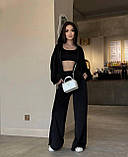 Костюм спортивний велюровий трійка в кольорах 9800, фото 3