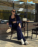 Костюм спортивний велюровий трійка в кольорах 9800, фото 6