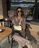 Костюм спортивний велюровий трійка в кольорах 9800, фото 8