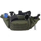 Тактична бананка - поясна сумка з кобурою для пістолета. Якісна сумка на пояс Oxford 600D, фото 2