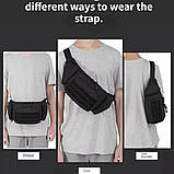 Тактична бананка - поясна сумка з кобурою для пістолета. Якісна сумка на пояс Oxford 600D, фото 9