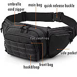 Тактична бананка - поясна сумка з кобурою для пістолета. Якісна сумка на пояс Oxford 600D, фото 8