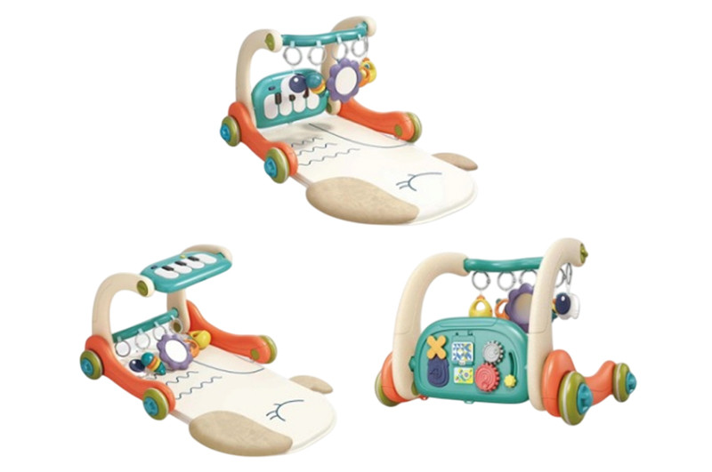 Ходунки Перші кроки 6660 3 в 1 ігровий центр з килимком, музика, світло