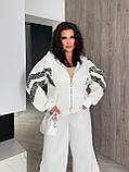 Костюм замшевий з леопардовими втавками 9802, фото 7
