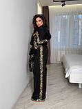 Костюм замшевий з леопардовими втавками 9802, фото 4