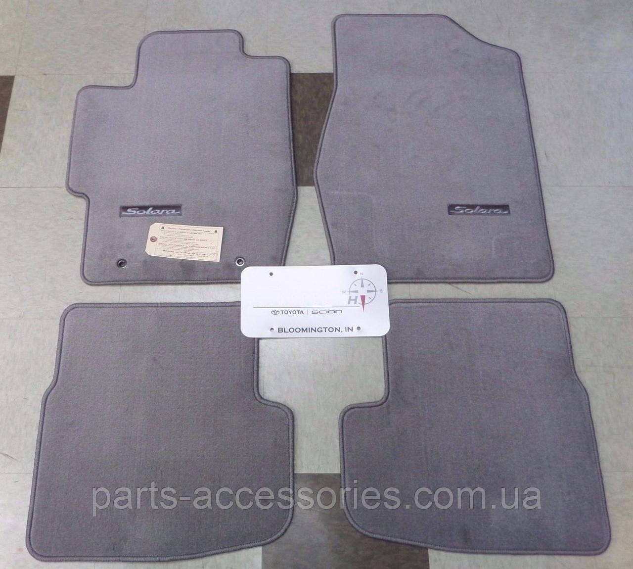 Toyota Solara 2006-2008 килимки килимки велюрові сірі передні задні Нові Оригінальні