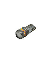 Світлодіодна лампа T10 W5W  cunbus 4014-17SMD 10-30v жовтий