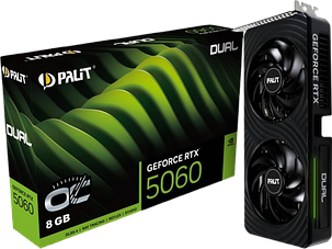 Відеокарта GeForce RTX 5060 8GB Palit Dual OC (NE75060S19P1-GB2063D), фото 1