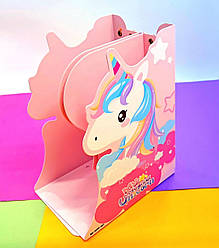 Полиця-тримач для книг настільна "ЄДИНОРІГ" розсувна