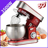 Універсальний міксер із металевою чашею на 7 літрів Zepline 3500W Планетарний міксер для замішування тіста