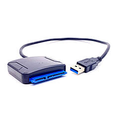 Кабель USB 3.0 to SATA з додатковим живленням (12В)